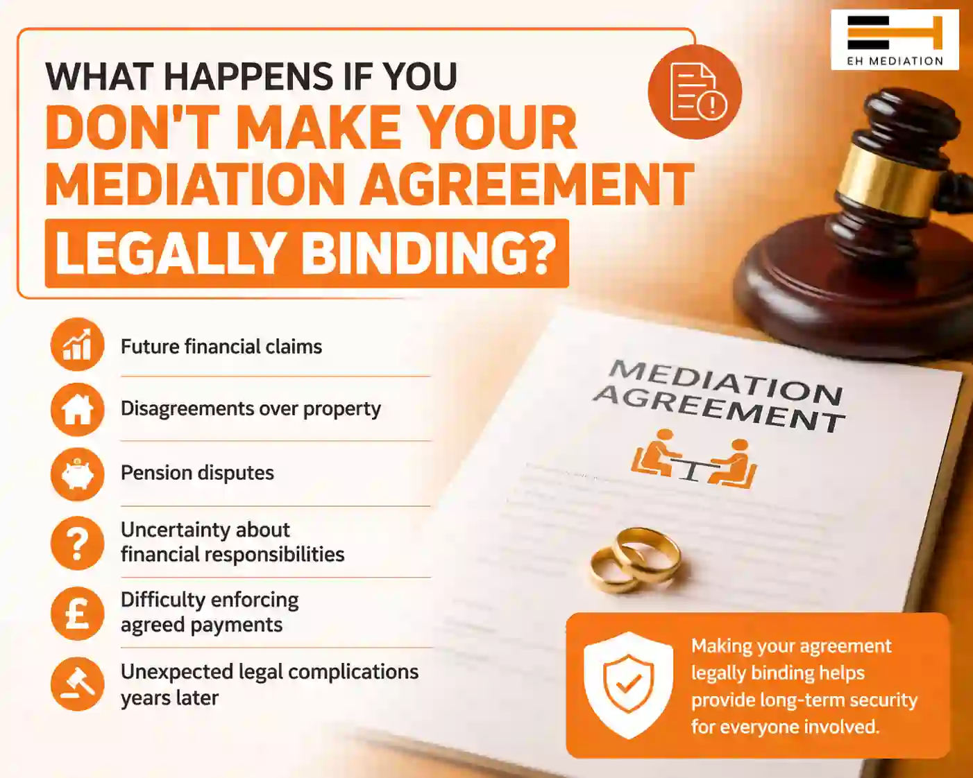What Happens If You Don't Make Your Mediation Agreement Legally Binding Hitchin?